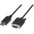 Câble Displayport vers VGA mâle, longueur 3m
