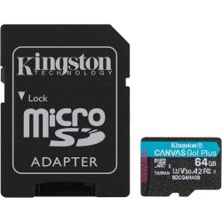 KINGSTON 64Go microSDXC Canvas Go Plus Gen4 200Mo/s A2 U3 V30 Card