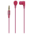 Ecouteurs fushia - 1.2m-jack 3.5mm