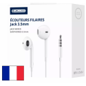 Ecouteur Jack avec micro JELLICO X11, blanc