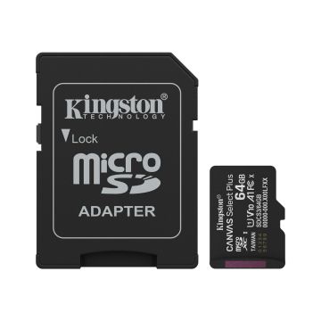 MicroSD 64Go Kingston Canvas Select Plus - SDCS3/64GB