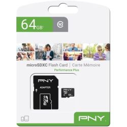 MicroSD 64Go PNY Class 10 - P-SDU64G10PPL-GE