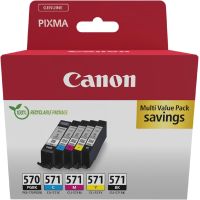 Pack de cartouches Canon PGI-570 noire + CLI-571 (noire et couleur)
