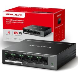 Switch PoE MERCUSYS MS105GP, 5 ports 1000Mb - 4 PoE+