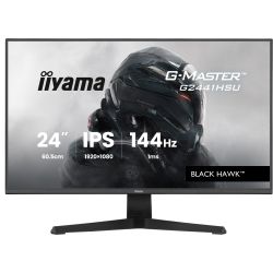 Moniteur 24" iiYama G2441HSU-B1 Led, 1ms, 144Hz, HDMI / DisplayPort / HP / USB - AMD FreeSync