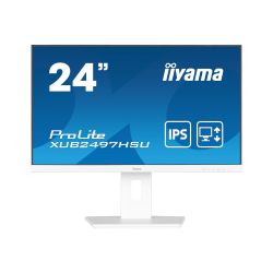 Moniteur 24 "Iiyama ProLite XUB2497HSU-W2, IPS, 1ms, HDMI/DP/USB - blanc