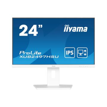 Moniteur 24 "Iiyama ProLite XUB2497HSU-W2, IPS, 1ms, HDMI/DP/USB - blanc