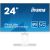 Moniteur 24 "Iiyama ProLite XUB2497HSU-W2, IPS, 1ms, HDMI/DP/USB - blanc