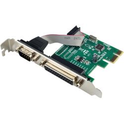 Carte RS232 DB9 - LPT1 DB25, PCI-E