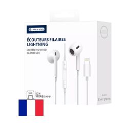 Ecouteur Lightning avec micro JELLICO X14, blanc