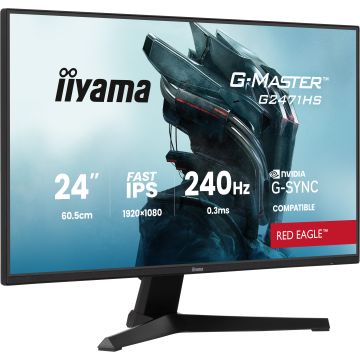 Moniteur 24" iiYama 240Hz G2471HSU-B6 Led, 0.3ms, HDMI-DP-HP