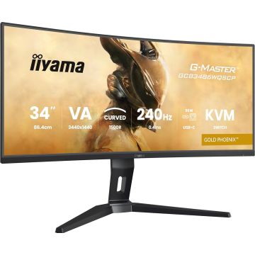 34" iiYama, G-Master Gold Phoenix 0.4ms UWQHD 240Hz incurvé
