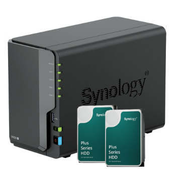 Bundle serveur NAS Synology DS225+ 2Go NAS + 2 HDD Synology 4To SATA HAT3300-4T