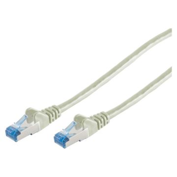 Cable réseau 5m ethernet RJ45 Cat6A S/FTP, Blanc - S-IMPULS 75715
