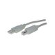 Câble USB 2.0 en 1.8m série A à série B, noir - S-IMPULS 77022