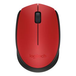 Souris LOGITECH M171 Wireless Mouse - rouge / noire - 910-004641