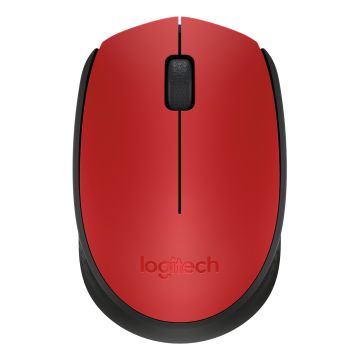 Souris LOGITECH M171 Wireless Mouse - rouge / noire - 910-004641