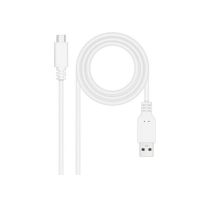 Câble USB-C USB-A NANOCABLE - 1M - Blanc