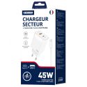 Chargeur USB-C 45W JELLICO avec câble USB-C Lightning