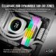 Kit 32Go DDR5 6000Mhz CORSAIR RGB, blanches