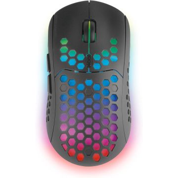 Souris sans fil Gamer Mars Gaming MMW3 RGB, noire - MMW3