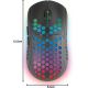 Souris sans fil Gamer Mars Gaming MMW3 RGB, noire - MMW3
