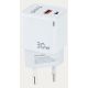 Chargeur TOOQ 30W - USB-C - blanc - TQWC-GANQCPD30WT