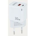 Chargeur TOOQ 30W - USB-C - blanc - TQWC-GANQCPD30WT
