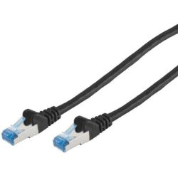 Cable réseau 3m ethernet RJ45 Cat6A S/FTP, Noir - S-IMPULS 75713-S