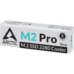 Dissipateur thermique Arctic M2 Pro pour SSD M.2 2280 - silver - ACOTH00002A