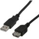 Rallonge USB 2.0 en 2m série A, débit 4.8Gb/s - MCL MC922AMF-2M/N