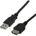 Rallonge USB 2.0 en 3m série A, débit 4.8Gb/s - MCL MC922AMF-3M/N
