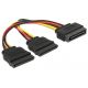 Y d'alimentation serial ATA - SATA M vers 2x SATA F - 60105