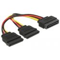 Y d'alimentation serial ATA - SATA M vers 2x SATA F - 60105
