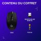 Souris Logitech G305 Gaming HERO, 12 000 PPP, sans sil, mauve