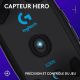 Souris Logitech G305 Gaming HERO, 12 000 PPP, sans sil, mauve