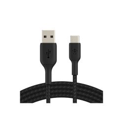 BELKIN Câble USB-A vers USB-C 2m Silicon - Noir - CAB002BT2MBK