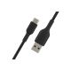 BELKIN Câble USB-A vers USB-C 2m Silicon - Noir - CAB002BT2MBK