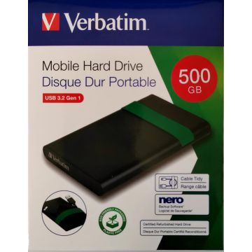HDD reconditionné et certifié 500Go - USB 3.2 Gen 1 - 53111