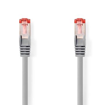 Câble réseau 30m ethernet RJ45 S/FTP Cat 6 LSZH, rond, blanc - CCGB85221GY300