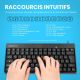 Clavier PERIBOARD-422 Mini USB AZERTY USB-C
