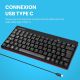 Clavier PERIBOARD-422 Mini USB AZERTY USB-C