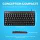 Clavier PERIBOARD-422 Mini USB AZERTY USB-C