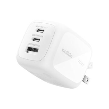 Chargeur Belkin BoostCharge Pro - 70W - WCH018HQWH