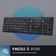 Clavier Perixx PERIBOARD-331 - Rétro-Éclairé USB