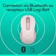 Logitech Signature M650 L for Business, bluetooth et 2.4Ghz, rose - 910-006237
