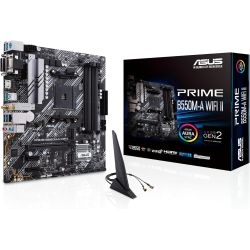 ASUS PRIME B550M-A WIFI II - dual M.2 PCIe 4.0 1Gb Ethernet HDMI/D-Sub/DVI