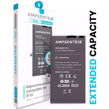 Batterie pour iPhone 13 - AmpSentrix Basic Extended