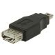 Port USB 2.0 USB A femelle – adaptateur mini USB à 5 broches mâle