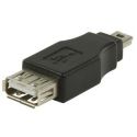 Port USB 2.0 USB A femelle  adaptateur mini USB à 5 broches mâle